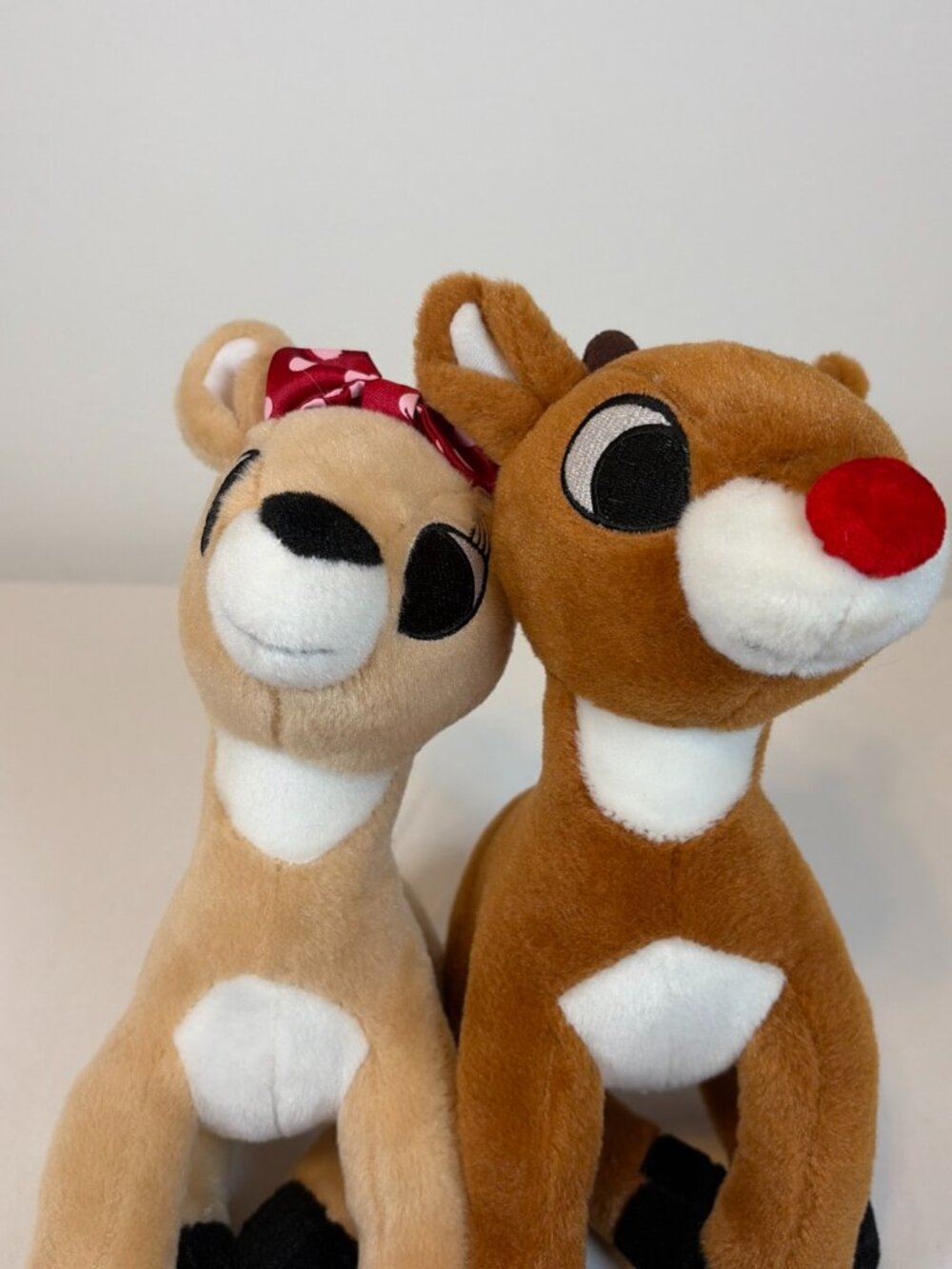 Toy Factory Rudolph the Red Nose Reindeer & Clarice Plush Stuffed Animal